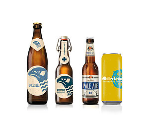Abbildung der Flasche/Dose der neuen alkoholfreien Biere